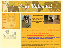 Tablet Screenshot of dogs-unlimited.net